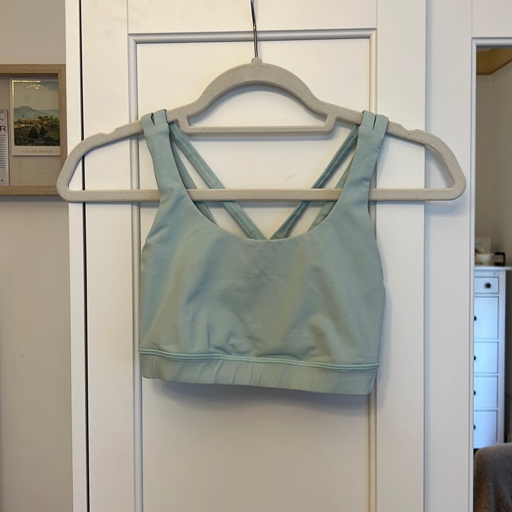 Lululemon energy  sports bra light blue - great condition
